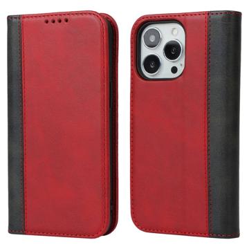 Elegance Series iPhone 14 Pro Max Wallet Case - Red / Black