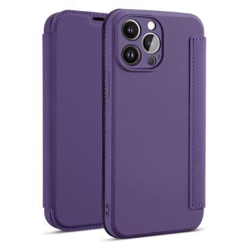 Slim Style iPhone 14 Pro Max Flip Case - Dark Purple