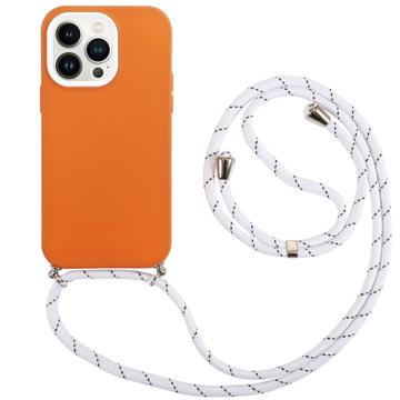 iPhone 14 Pro Max 360 Hybrid Case with Lanyard - Orange