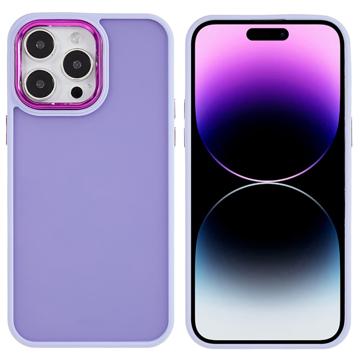 Plated Yarn iPhone 14 Pro Matte Hybrid Case - Purple