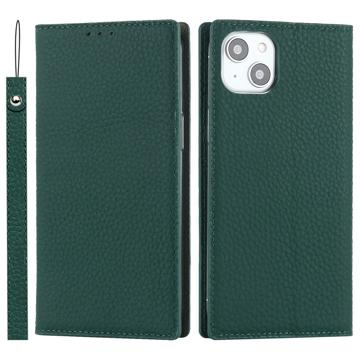 iPhone 14 Wallet Leather Case with RFID - Dark Green