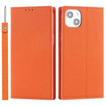 iPhone 14 Wallet Leather Case with RFID - Orange
