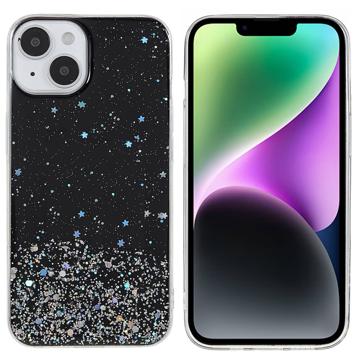 Starry Sky Sparkle iPhone 14 TPU Case - Black