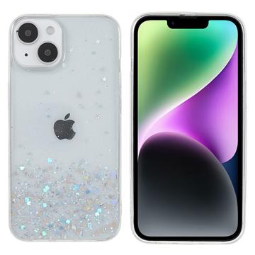 Starry Sky Sparkle iPhone 14 TPU Case - White