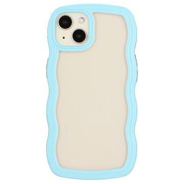 Wavy Edge iPhone 14 Hybrid Case - Blue