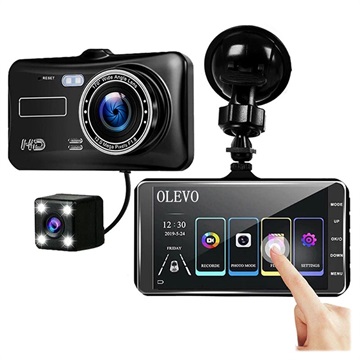 Front & Rear Car Camera Kit with G-sensor (Open Box - Excellent) - 1080p/720p