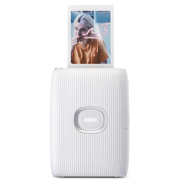 Image of instax mini LINK2 mini film format portable smartphone instant photo printer, multiple templates, Clay White