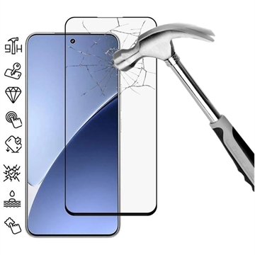Xiaomi 15 Pro Full Cover Tempered Glass Screen Protector - Black Edge