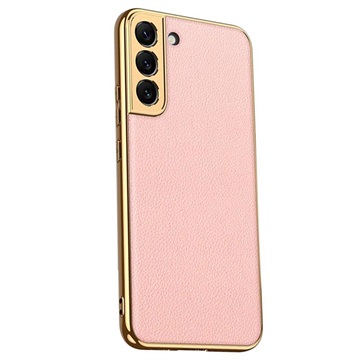 GKK Electroplated Samsung Galaxy S22+ 5G Hybrid Case - Pink