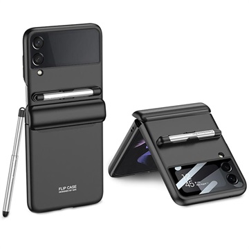 GKK Samsung Galaxy Z Flip3 5G Hybrid Case with Stylus Pen - Black
