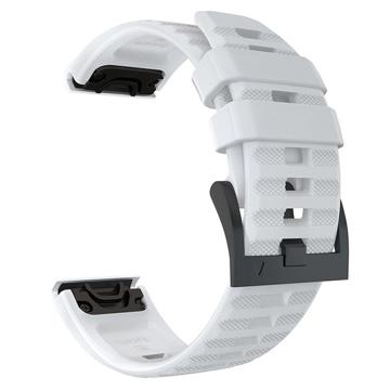 Garmin Fenix 7X/6X GPS/6X Pro Soft Silicone Strap - White