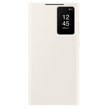 Samsung Galaxy S23 Ultra 5G Smart View Wallet Case EF-ZS918CUEGWW - Cream