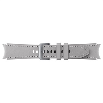 Samsung Galaxy Watch4/Watch4 Classic/Watch5 Hybrid Leather Band ET-SHR89LSEGEU - M/L - Silver