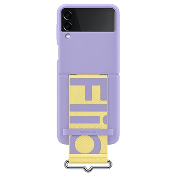 Samsung Galaxy Z Flip3 5G Silicone Cover with Strap EF-GF711TVEGWW - Lavender