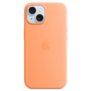 iPhone 15 Apple Silicone Case with MagSafe MT0W3ZM/A - Orange Sorbet