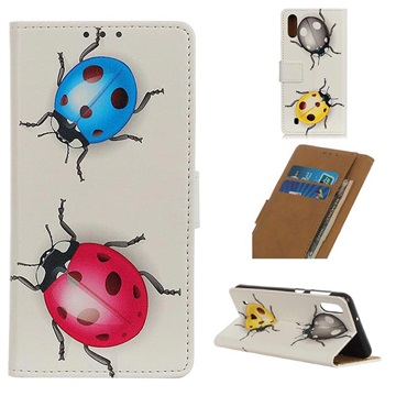 Glam Series Samsung Galaxy A10 Wallet Case - Ladybugs