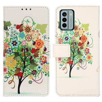 Nokia G22 Glam Series Wallet Case - Colorful Tree