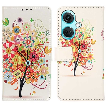 OnePlus Nord CE3 Glam Series Wallet Case - Flowering Tree / Colorful