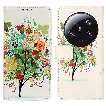 Glam Series Xiaomi 13 Ultra Wallet Case - Colorful Tree