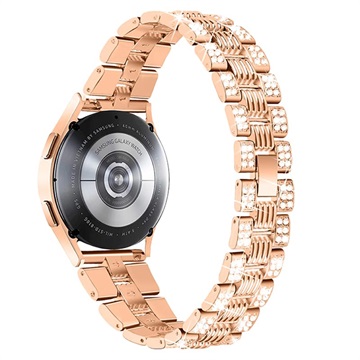 Samsung Galaxy Watch4/Watch4 Classic/Watch5/Watch6 Glam Stainless Steel Strap - Rose Gold