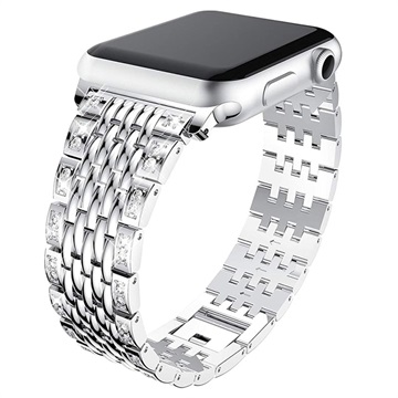 Apple Watch Series Ultra 2/Ultra/9/8/SE (2022)/7/SE/6/5/4/3/2/1 Glam Strap - 49mm/45mm/44mm/42mm - Silver