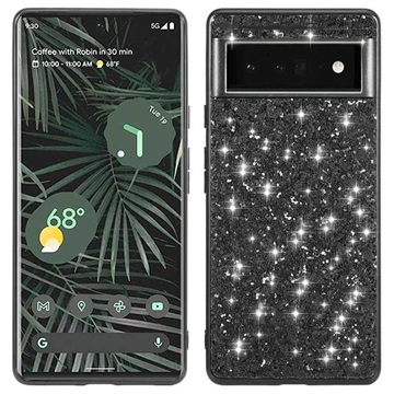 Glitter Series Google Pixel 6 Pro Hybrid Case - Black