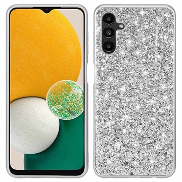 Glitter Series Samsung Galaxy A13 5G Hybrid Case - Silver