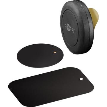 Goobay Universal Magnetic Car Holder - Self-Adhesive - Black