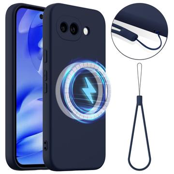 Google Pixel 10a Liquid Silicone Case - MagSafe Compatible - Dark Blue
