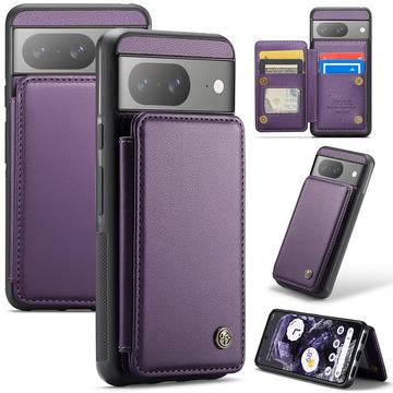 Google Pixel 8 Caseme C22 Case RFID Card Wallet - Purple