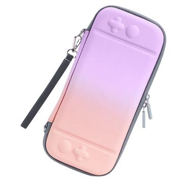 Gradient Color Storage Bag for Nintendo Switch Anti-drop Portable PU Leather Protective Case – Purple/Pink Gradient Color Storage Bag for Nintendo Switch Anti-drop Portable PU Leather Protective Case – Purple/Pink
