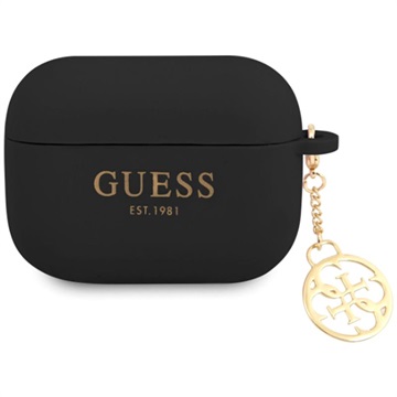 Guess 4G Charm AirPods Pro Silicone Case - Black
