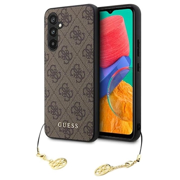 Guess 4G Charms Collection Samsung Galaxy A54 5G Hybrid Case - Brown