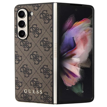 Samsung Galaxy Z Fold5 Guess 4G Charms Collection Hybrid Case - Brown