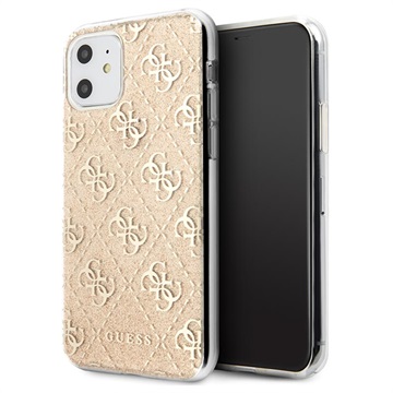 Guess 4G Glitter Collection iPhone 11 Case - Gold