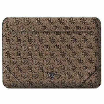 Guess 4G Uptown Triangle Logo Laptop Sleeve - 13-14 - Brown