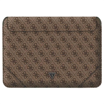 Guess 4G Uptown Triangle Logo Laptop Sleeve - 16 - Brown