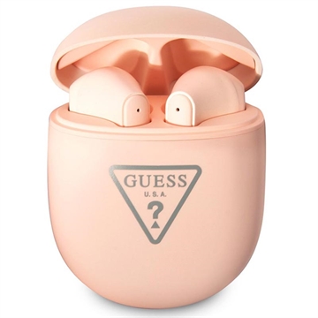 Guess GUTWST82TRP Triangle Logo TWS Earphones - Pink