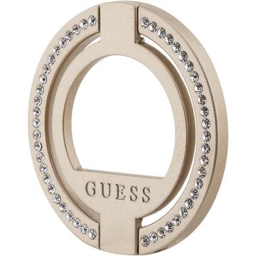 Guess Rhinestones Magnetic Ring Holder / Stand - Gold