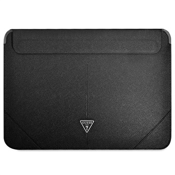 Guess Saffiano Triangle Logo Laptop Sleeve - 13-14 - Black