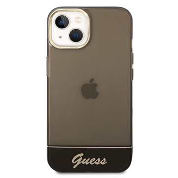 Guess Translucent iPhone 14 Plus Hybrid Case - Black