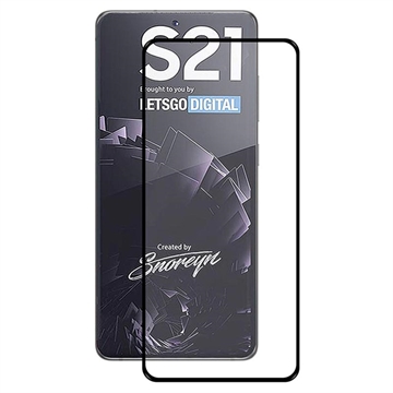 Samsung Galaxy S21 5G Hat Prince Full Size Tempered Glass Screen Protector (Open Box - Bulk Satisfactory) - Black Edge