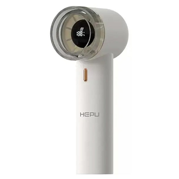 Hepu Basic High-Speed Handheld Fan with Digital Display - White