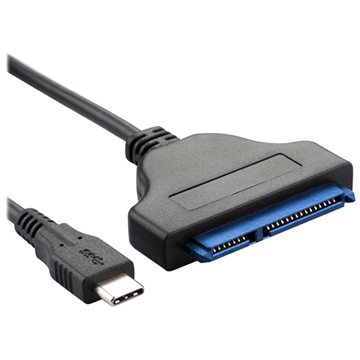 High-Speed USB-C to SATA 2.5 Cable Adapter - Black