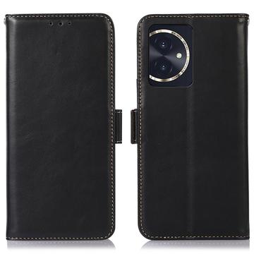 Honor 100 Wallet Leather Case with RFID - Black