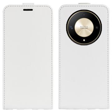 Honor Magic6 Lite/X9b Vertical Flip Case with Card Slot - White