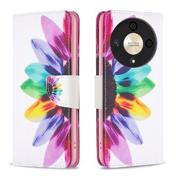 Honor Magic6 Lite/X9b Wonder Series Wallet Case - Flower