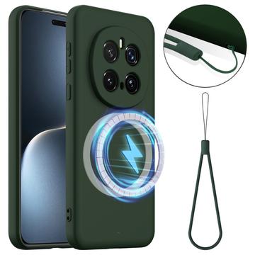 Honor Magic7 Pro Liquid Silicone Case - MagSafe Compatible - Dark Green