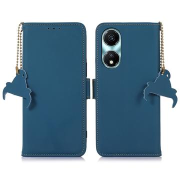 Honor X5 Plus Wallet Leather Case with RFID - Blue