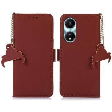 Honor X5 Plus Wallet Leather Case with RFID - Brown